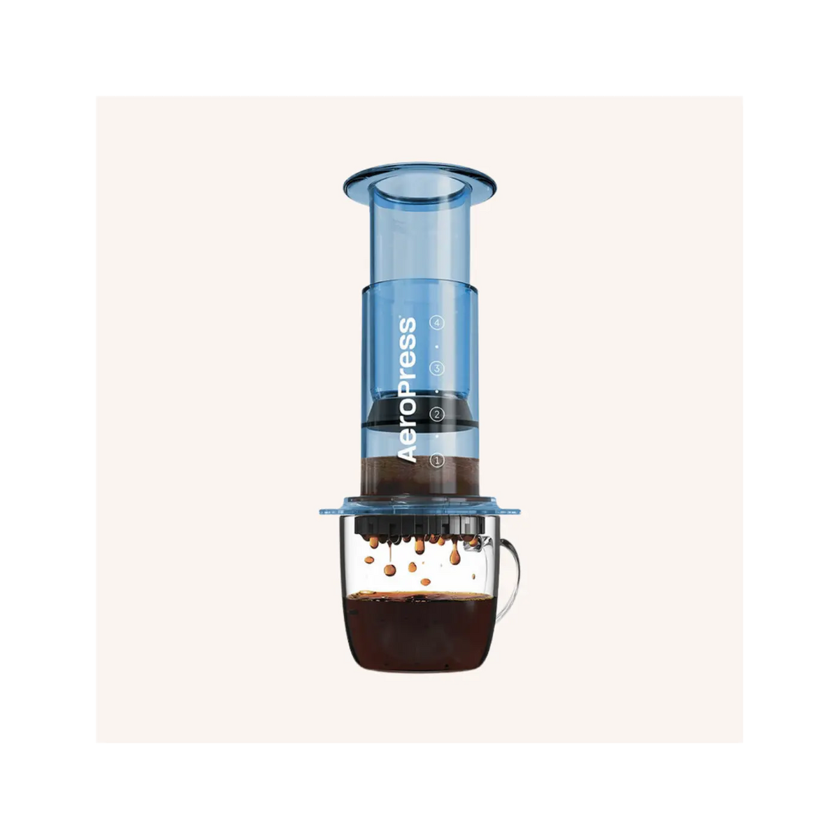Cafetière Aeropress Clear - Bleue - 1