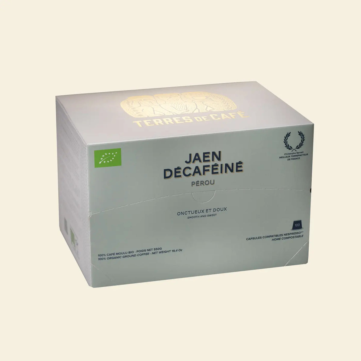Capsules Home-Compostable Jaen décaféiné Bio x 100 - 1