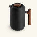 Clara - Cafetière à piston 700mL - Noire et bois - 1