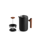 Clara - Cafetière à piston 700mL - Noire et bois - 2